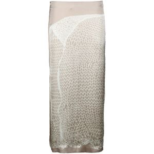 Sportmax, Dames, Rokken, Beige, Maat: 3XS Viscose,