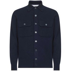 Brunello Cucinelli, Heren, Truien, Blauw, Maat: M Kasjmier,