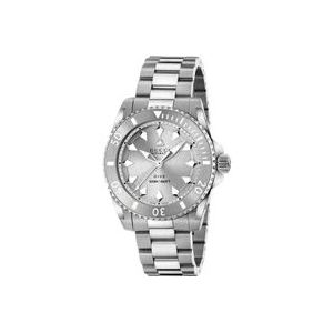 Gucci Automatisch Stalen Horloge met Witte Wijzerplaat , Gray , Dames , Maat: ONE Size