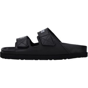 Palm Angels, Dames, Schoenen, Zwart, Maat: 36 EU Leer,