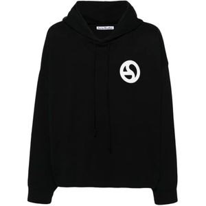 Acne Studios, Heren, Sweatshirts & Hoodies, Zwart, Maat: M Katoen,
