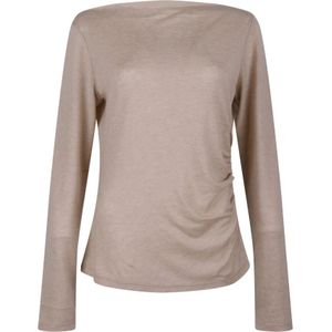 Max Mara, Dames, Tops, Beige, Maat: S Kasjmier,