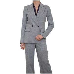 Patrizia Pepe, Dames, Jassen, Blauw, Maat: M Viscose,