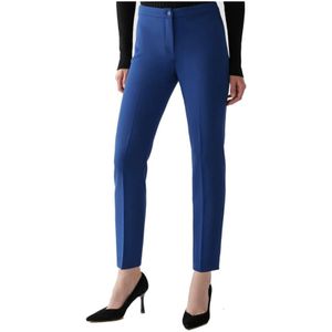 Pennyblack, Dames, Broeken, Blauw, Maat: L Poliester,