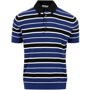 Paolo Pecora, Heren, Tops, Blauw, Maat: S Katoen,