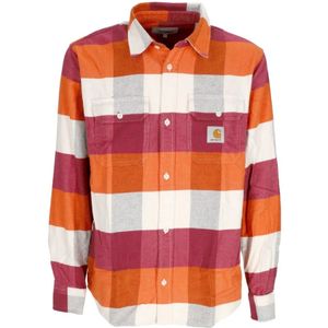Carhartt Wip, Heren, Overhemden, Veelkleurig, Maat: M Flanel,