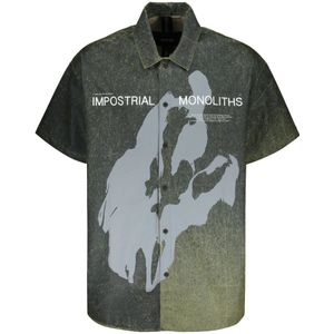 Iso.poetism, Heren, Overhemden, Groen, Maat: S Katoen,