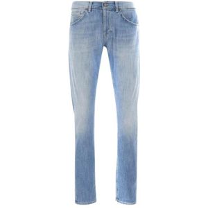 Dondup, Heren, Jeans, Blauw, Maat: W32 Katoen,