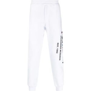 Alexander McQueen, Heren, Broeken, Wit, Maat: S Katoen,