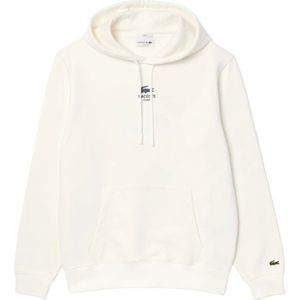 Lacoste, Heren, Sweatshirts & Hoodies, Wit, Maat: S Katoen,