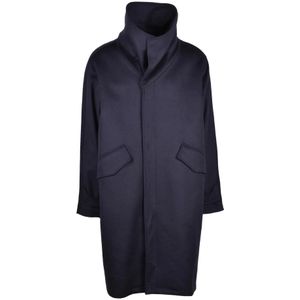 Costumein, Heren, Mantels, Blauw, Maat: L Wol,