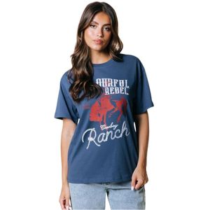 Colourful Rebel, Dames, Tops, Blauw, Maat: M