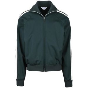 Bottega Veneta, Heren, Sweatshirts & Hoodies, Groen, Maat: M Wol,