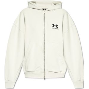 Balenciaga, Dames, Sweatshirts & Hoodies, Wit, Maat: L Katoen,