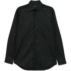 Etro, Heren, Overhemden, Zwart, Maat: L