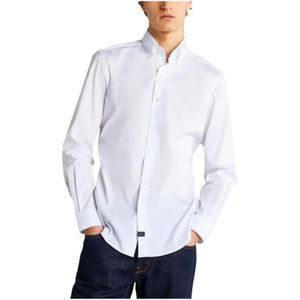 Fay, Heren, Overhemden, Wit, Maat: 2XL Katoen,