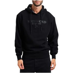 John Richmond, Heren, Sweatshirts & Hoodies, Zwart, Maat: S Katoen,