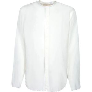 Costumein, Heren, Overhemden, Wit, Maat: 2XL Linnen,