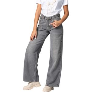Kocca, Dames, Jeans, Grijs, Maat: 2XS Denim,