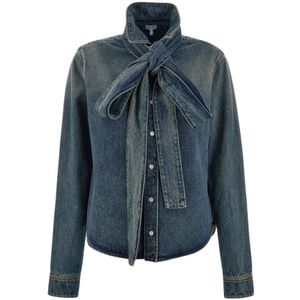 Loewe - Denim Shirt - Blauw - Dames - 100% Katoen