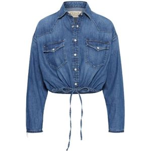 Polo Ralph Lauren, Dames, Blouses & Shirts, Blauw, Maat: L Denim,