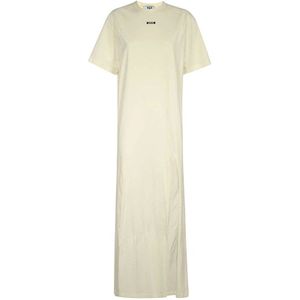 Msgm, Dames, Jurken, Beige, Maat: XS Katoen,