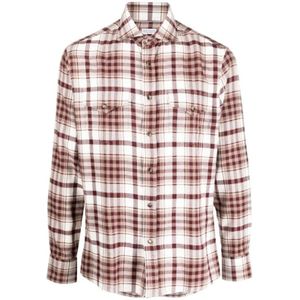 Brunello Cucinelli, Heren, Overhemden, Veelkleurig, Maat: S