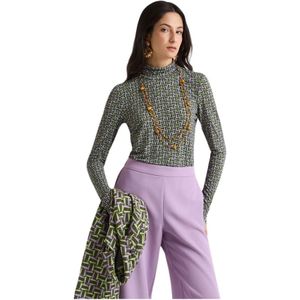 Maliparmi, Dames, Tops, Groen, Maat: S Jersey,