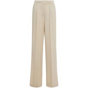 Etro, Dames, Broeken, Beige, Maat: 2XS Leer,