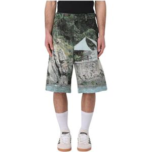 Msgm, Heren, Korte broeken, Veelkleurig, Maat: S