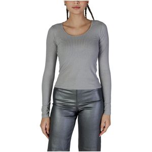 Vero Moda, Dames, Tops, Grijs, Maat: M Viscose,