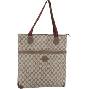 Gucci Vintage, Dames, Pre-owned, Beige, Maat: ONE Size