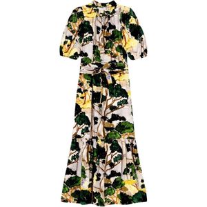 Apof, Dames, Jurken, Veelkleurig, Maat: L Katoen,