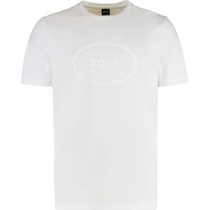 Hugo, Heren, Tops, Wit, Maat: M Katoen,