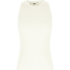Fendi, Dames, Tops, Beige, Maat: S