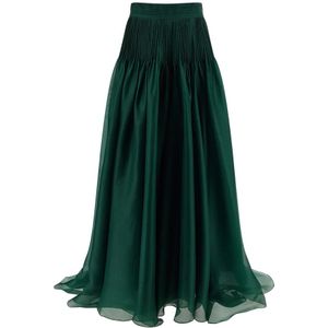 Carolina Herrera, Dames, Rokken, Groen, Maat: XS Zijde,