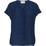 Cream, Dames, Blouses & Shirts, Blauw, Maat: XS Viscose,