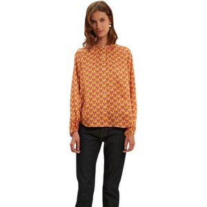 Ines de la Fressange Paris, Dames, Blouses & Shirts, Veelkleurig, Maat: 2XS Zijde,