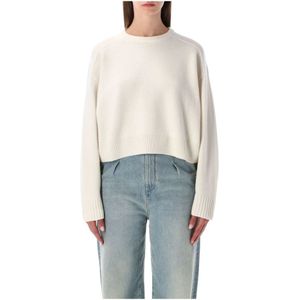 Loulou Studio, Dames, Truien, Wit, Maat: M Wol,