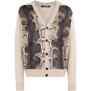 Roberto Cavalli, Heren, Truien, Veelkleurig, Maat: XL Wol,