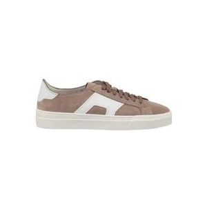 Santoni Suede DBS Sneakers met Gloria zool , Brown , Heren , Maat: 41 1/2 EU