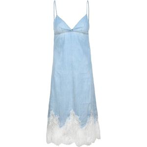 Diesel, Dames, Jurken, Blauw, Maat: M Katoen,