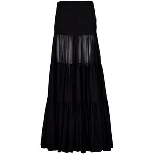 Saint Laurent, Dames, Rokken, Zwart, Maat: L Zijde,