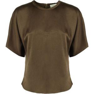 Isabel Marant, Dames, Blouses & Shirts, Groen, Maat: XS Viscose,