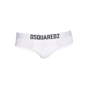 Dsquared2 Maxi Lettering Front Briefs , White , Heren , Maat: XL