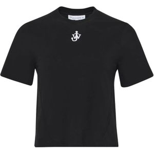 JW Anderson, Dames, Tops, Zwart, Maat: S Katoen,