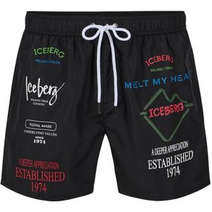 Iceberg, Heren, Badkleding, Zwart, Maat: M