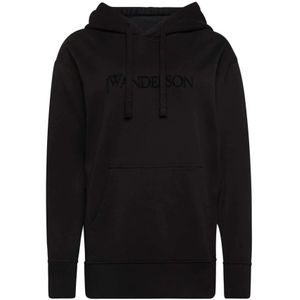 JW Anderson, Dames, Sweatshirts & Hoodies, Zwart, Maat: S Katoen,