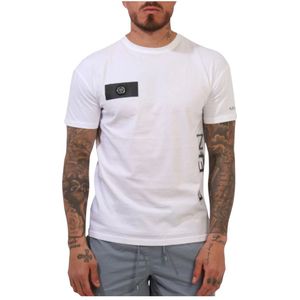 Philipp Plein, Heren, Tops, Wit, Maat: XL Katoen,
