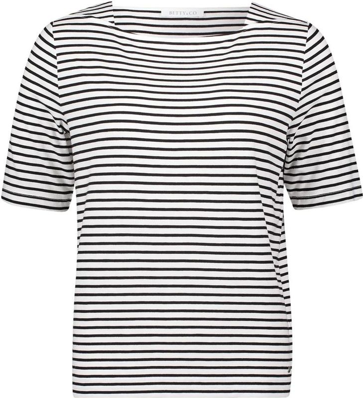 Betty & Co - Gestreept Shirt - Wit - Dames